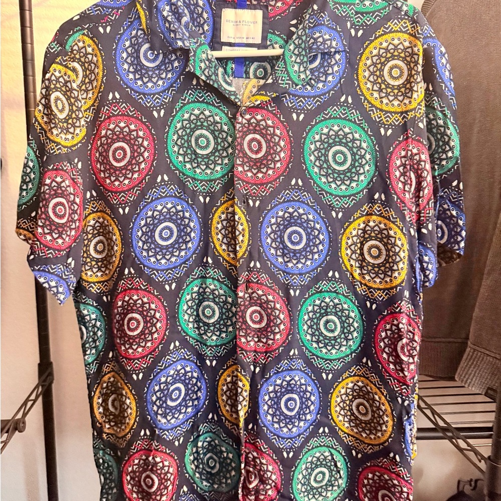 Colorful Patterned Men's Shirt